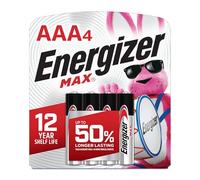 MAX Alkaline Batteries, AAA, 4 Batteries/Pack, Sold as 4 Each