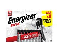 Energizer Max AAA Batteries - Pack of 8