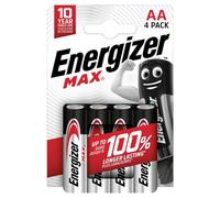 Energizer Max AA Battery Pack of 4 E303323700 ER43764