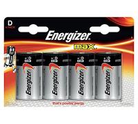 Energizer Max D Alkaline Batteries (Pack of 4)