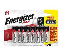 Energizer Max Long-Lasting Alkaline Power | 12 x AA Batteries