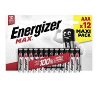 Energizer Max Micro (Aaa)-Batterie Alkali-Mangan 1.5V, Pack Of 12