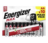 Energizer Max Mignon (AA) Battery Alkaline Manganese 1.5 V Pack of 10