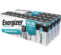 Energizer Max Plus 9V Alkaline Batteries - Pack 20