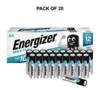 Energizer AA Alkaline Batteries Max Plus LR6 1.5V Pack of 20
