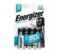 Energizer Max Plus AA Alkaline Batteries (Pack 4) - E301323602