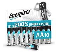 Energizer Max Plus - AA Batteries (10 Pack) - 1.5V - 200 Percent Longer Lasting - for High Drain Devices