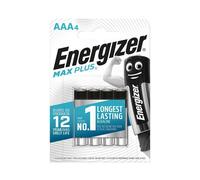 Energizer Max Plus AAA Alkaline Batteries, 4 each