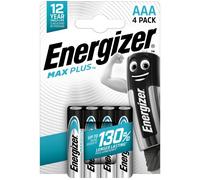 ENERGIZER Max Plus AAA Alkaline Batteries - Pack of 4