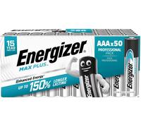Energizer Max Plus Alkaline AAA Battery Pack of 50