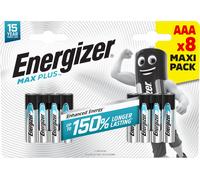 Energizer Max Plus Alkaline AAA Battery Pack of 8