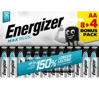 Energizer Max Plus Battery AA x 8 + 4 - Energizer 423327