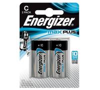 ENERGIZER Max Plus C Alkaline Batteries - Pack of 2