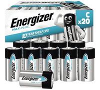 Energizer Max Plus C Alkaline Batteries - Pack of 20