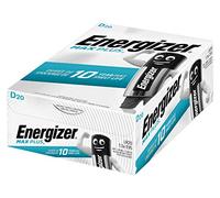 Energizer Max Plus (D) Alkaline Batteries - Pack of 20