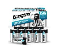Energizer Max Plus D Alkaline Battery For Everyday Devices Pack of 20