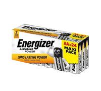 Energizer AA Alkaline Batteries Power LR6 1.5V Pack of 24