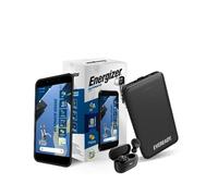 Energizer MegaPack Smartphone + Earphones + Powerbank 10000 mAh | Ultimate U505S Smartphone - Dual SIM - Black - Unlocked + True Wireless TWS40 Wireless Earphones + Powerbank 10000 mAh
