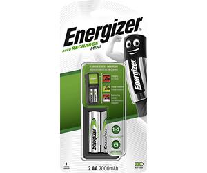 Energizer Mini Accu Charger For AA/AAA Batteries + 2 AA 2000MAH Rechargeable