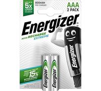 Energizer NimH Extreme Micro Rechargeable Battery 1.2 Volt 800 mAh Pre-Charged Pack of 2
