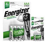 Energizer Power Plus AAA HR3 700mAh NiMH Rechargeable Batteries x 4