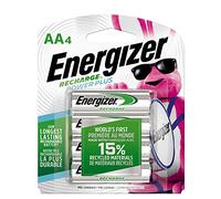 Energizer AA Batteries, Pre-Charged Double A Rechargeable Batteries, 4 Count