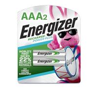 Energizer Power Plus Rechargeable AAA Batteries (2 Pack), 800mAh Triple A Batteries