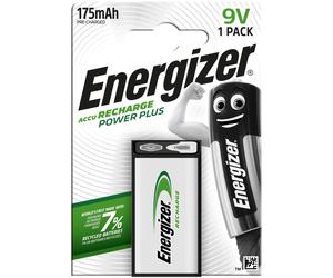Energizer Recharge Power Plus Rechargeable 9V Battery 1 Pack