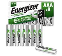 Energizer AAA Rechargeable Batteries – Recharge Power Plus, 700 mAh NiMH, 8 Pack