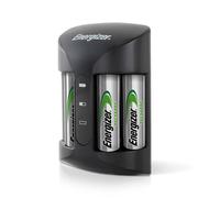 Energizer Recharge Pro - Battery Charger for AA & AAA Batteries - 4x AA Rechargeable NiMH Batteries Included - Fast Charging with Charge Status Indic