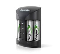 Energizer Recharge Pro - Battery Charger for AA & AAA Batteries - 4x AA Rechargeable NiMH Batteries Included - Fast Charging with Charge Status Indicators and Auto Safety Shut Off
