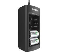 Energizer Recharge Universal Charger for NiMH Rechargeable AA, AAA, C, D, and 9V Batteries