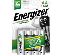 Energizer® S625 Recharge Universal AA Batteries 1300 mAh (Pack 4)