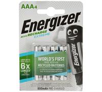 Energizer Rechargeable Extreme AAA 800mAh Batteries - Pack of 4