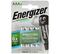 Energizer Rechargeable Extreme AAA 800mAh Batteries - Pack of 4