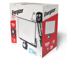 Energizer S10928 10W 1200lm LED Floodlight PIR Daylight 6500K