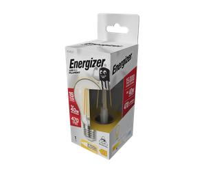 Energizer S12863 4W 470lm E27 ES GLS Filament LED Bulb Warm White 2700K