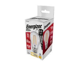 Energizer S12864 7W 806lm B22 BC GLS Filament LED Bulb Warm White 2700K
