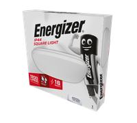 Energizer S12932 11.5W LED 250mm IP44 Square Ceiling Light - Cool White 4000K