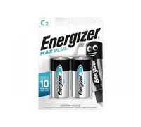 Energizer C Alkaline Batteries Max Plus LR14 1.5V Pack of 2