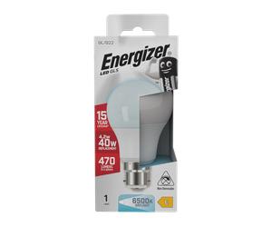 Energizer S13575 4.9W 470lm B22 BC GLS LED Bulb Opal Daylight 6500K