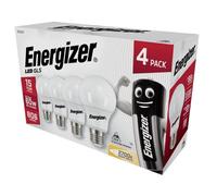 Energizer S14057 Led Es (E27) Opal Gls Non-Dimmable Bulb, Warm White 806 Lm 8.2W (Pack 4) Engs14057