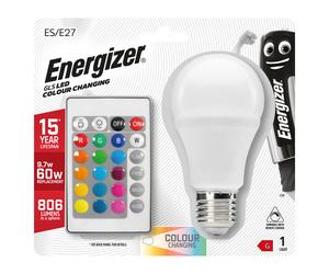 Energizer S14542 9W 806lm E27 ES GLS Colour Changing with Remote Control