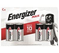 Energizer Max Alkaline C Batteries - Pack of 4