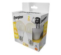 4 x Energizer LED LAMP GLS ES/E27 Opal Bulbs Warm White 3000K 8.2W Replace 60W 806 Lumens