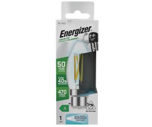 Energizer S29639 LED Elite Candle B22 Filament 470lm 2.2W 6500K (Daylight)