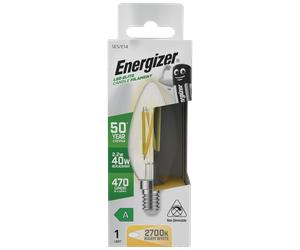 Energizer S29640 LED Elite Candle E14 Filament 470lm 2.2W 2700K (Warm White)
