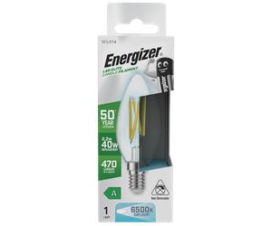 Energizer S29641 LED Elite Candle E14 Filament 470lm 2.2W 6500K (Daylight)