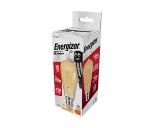 Energizer S9432 5W 470lm B22 BC ST64 Filament Gold LED Bulb Warm White 2700K