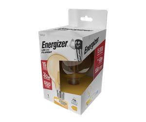 Energizer S9434 5W 550lm E27 ES G95 Filament Gold LED Bulb Warm White 2700K